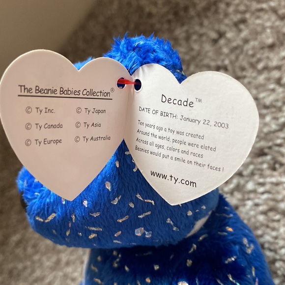 Beanie babies 2002 decade 10 years anniversary - Picture 3 of 5